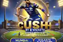 Mumbai Indians Dominate KKR with Eight-Wicket Win at Wankhede